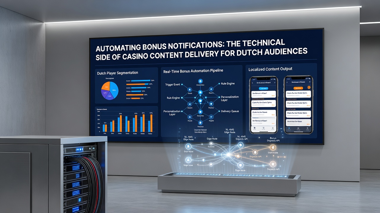 Dataflow diagram van notificatie automatisering voor Nederlandse casino sites