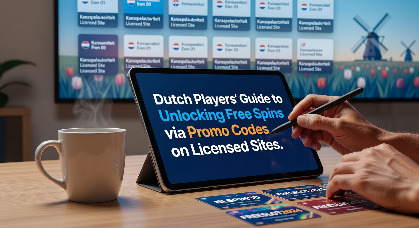 Nederlandse speler voert promo code in op gelicenseerd casino platform voor gratis spins