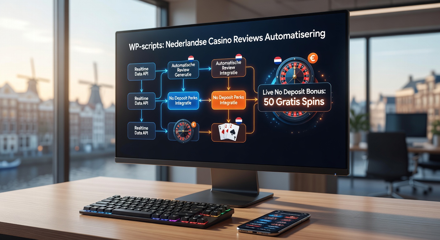 Schermafbeelding van een WordPress dashboard met actieve scripts die realtime bonusdata laden op een Nederlandse casino review site