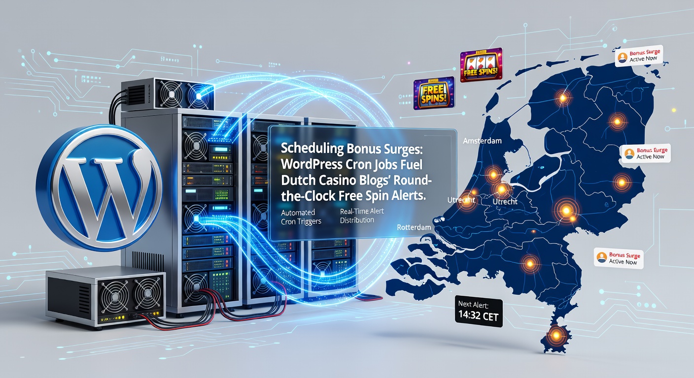 Voorbeeldcode van een WordPress Cron Job die free spin bonuses detecteert en alerts verstuurt op een Nederlands casino blog