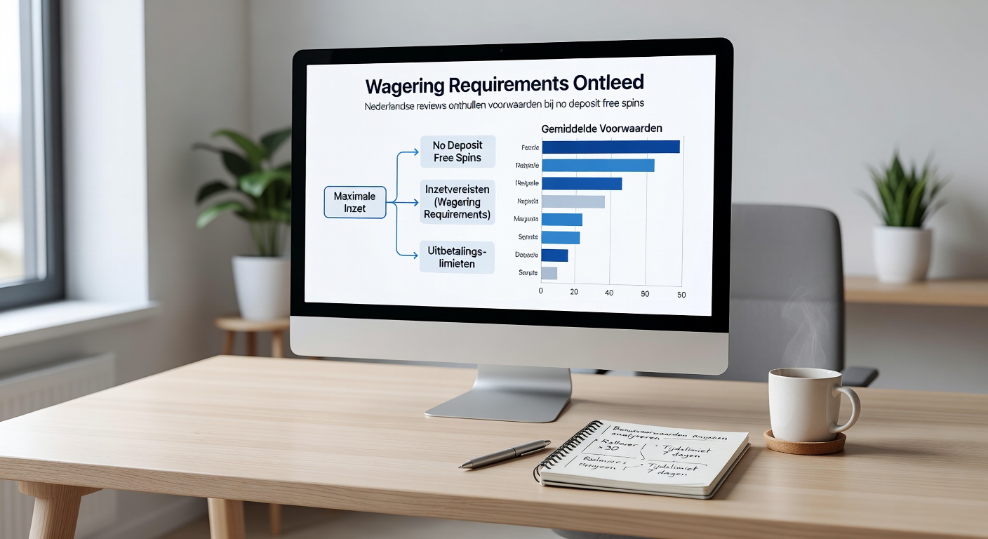 Tabel met vergelijking van wagering requirements bij KSA-casino's voor free spins en bonussen, samengesteld uit recente Nederlandse reviews